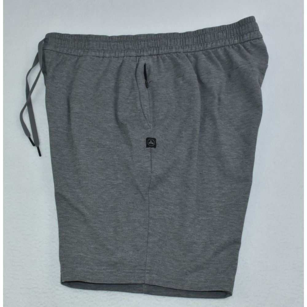 PrAna Altitude Tracker II Sweat Men's Shorts Size XXL Heather Gray Soft Knit 7"
